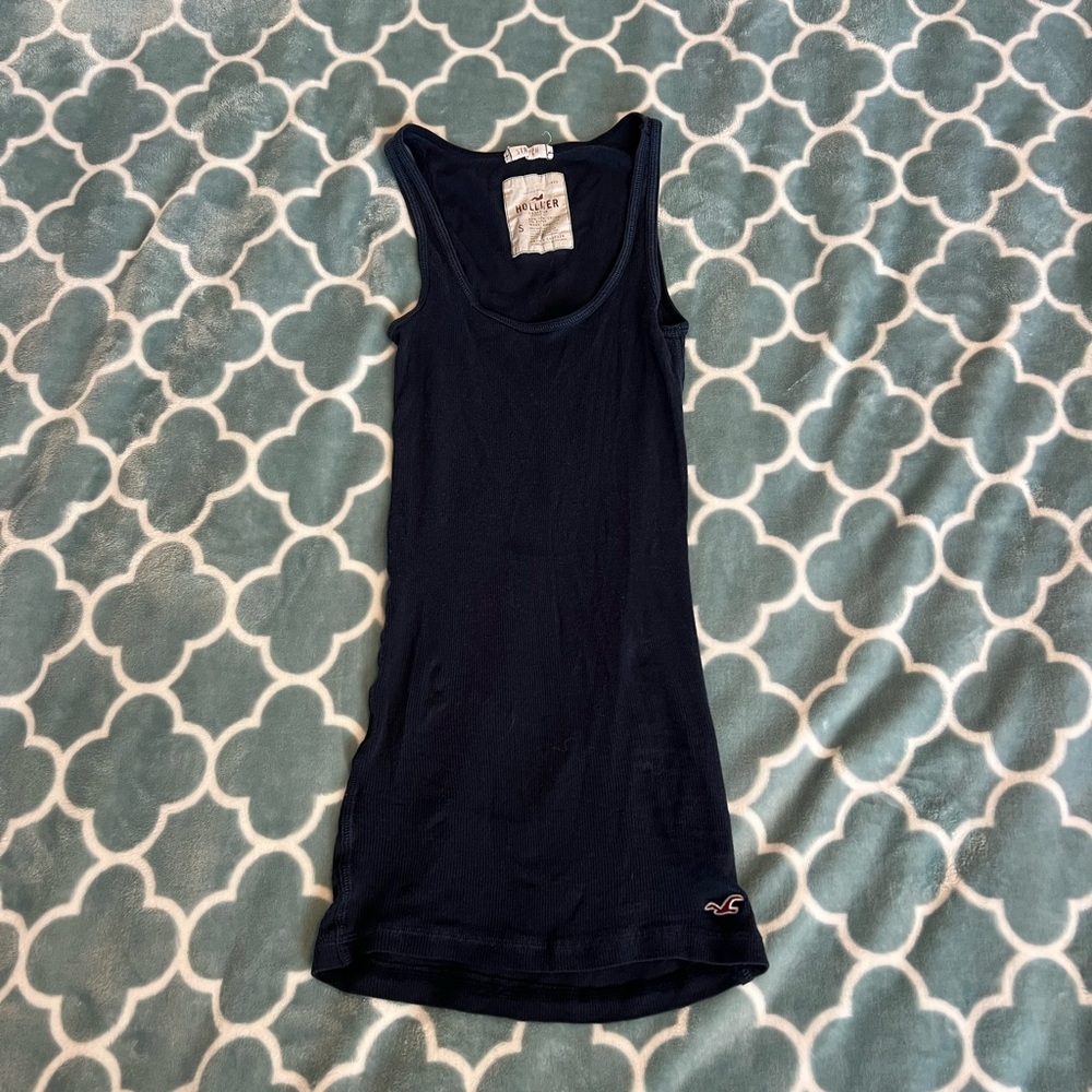Hollister Navy Blue Sleeveless Top